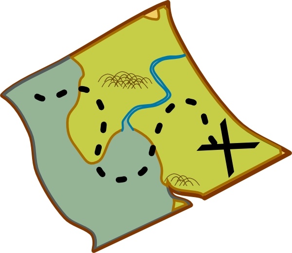 Treasure Map Drawing Cartoon