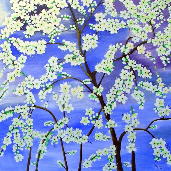 tree flowers painting