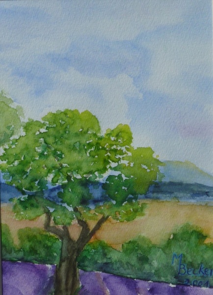 trees landscape painting