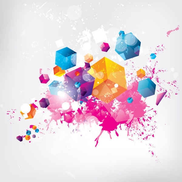 Trend color vector background 