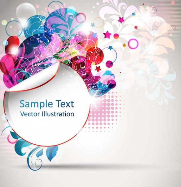 Trend of creative posters vector background01