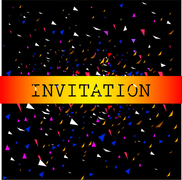 triangle abstract background for invitation card