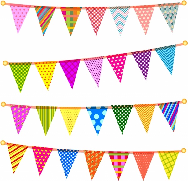 Bunting Flags Clip Art Border