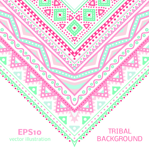 tribal decorative pattern backgrounds vector