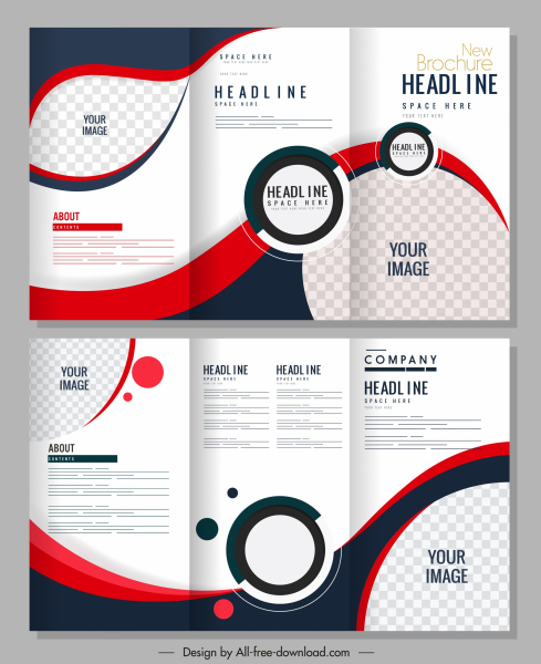 Trifold Brochure Templates Modern Bright Checkered Decor Free Vector In Adobe Illustrator Ai Ai Format Encapsulated Postscript Eps Eps Format Format For Free Download 4 08mb