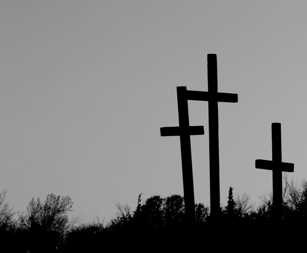 trilogy three crosses wooden cross