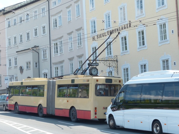 trolley bus bus traffic