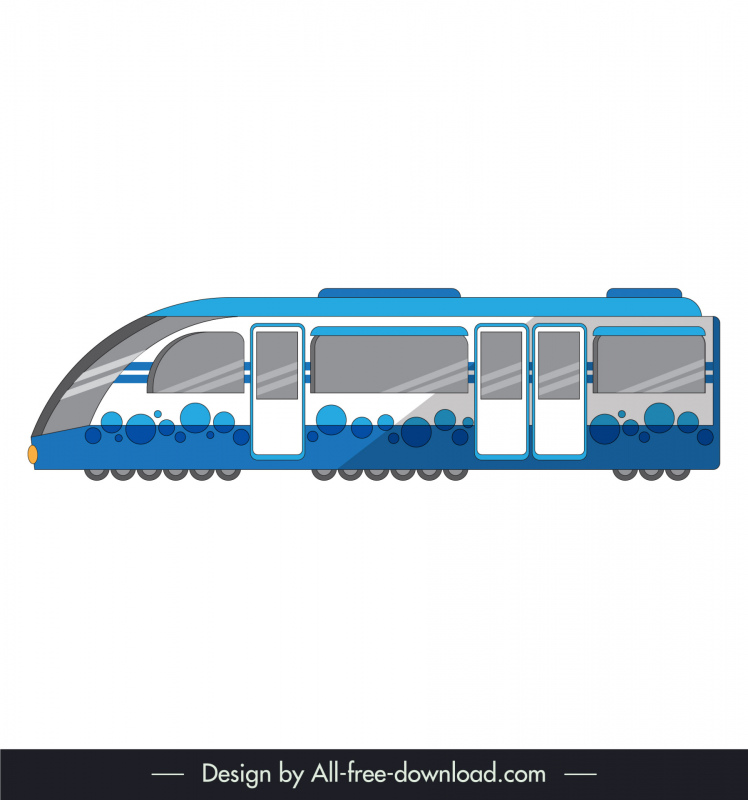 trolleybus metro head icon elegant modern design 