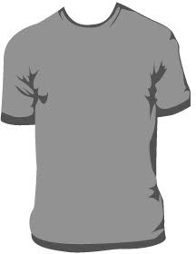 T-shirt template vector 