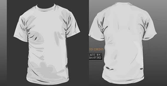 T-shirt template vector