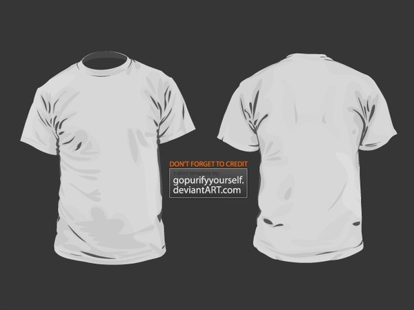 Download T-Shirt Vector Template V 2.0 Free vector in Adobe ...