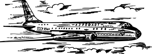 Tu Airplane clip art