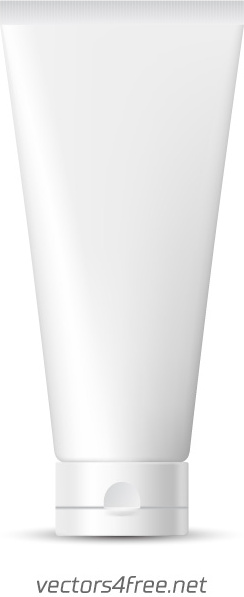 tube of cream mockup vector