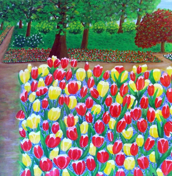tulips flowers park