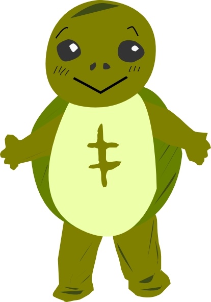 Turtle Character clip art