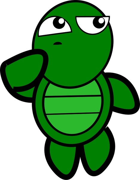 Turtle-Thinking Free vector in Open office drawing svg ( .svg ) vector ...