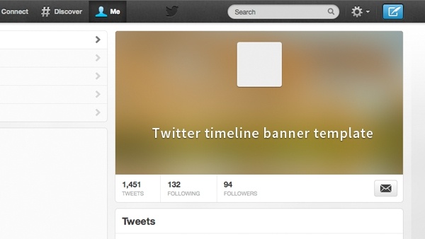 Twitter Timeline Banner Template