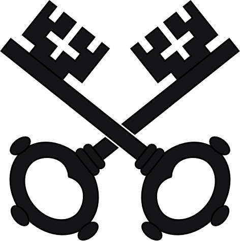 Two Black Keys Wipp Dorf Coat Of Arms clip art