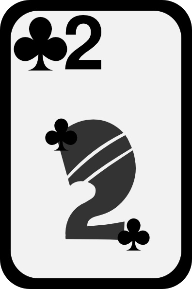 Two Of Clubs clip art