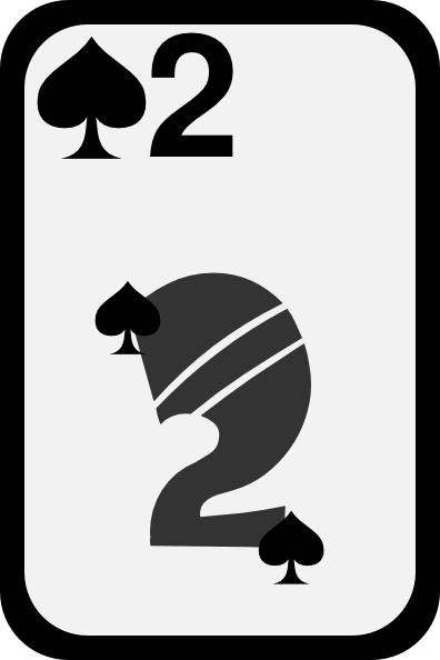 Two Of Spades clip art