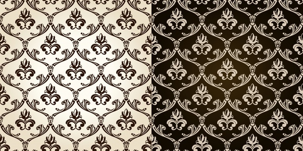 decorative pattern template elegant symmetric repeating contrast design