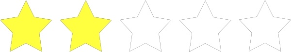 Two Star Rating clip art