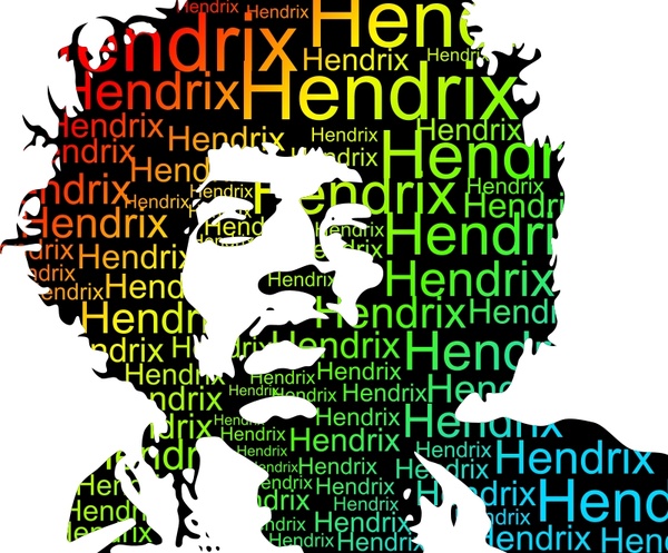 Typed Color Hendrix Portrait