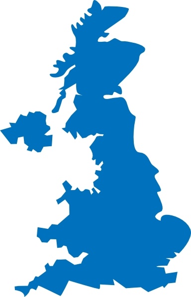 United Kingdom Map clip art