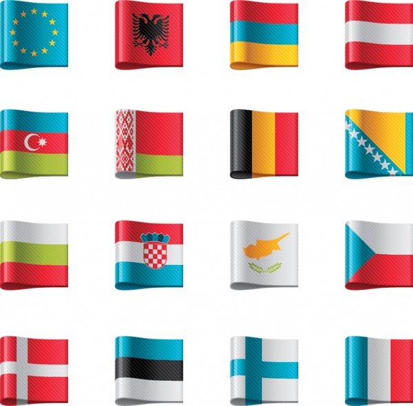 united nations flag banner vector ribbon labels