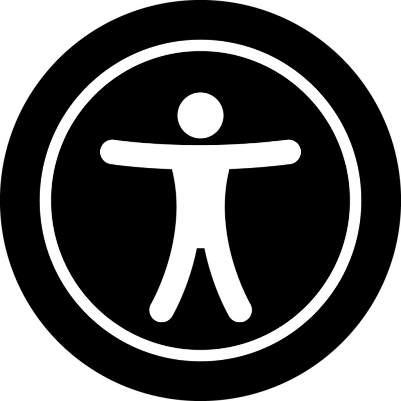 universal access man body circle sign 