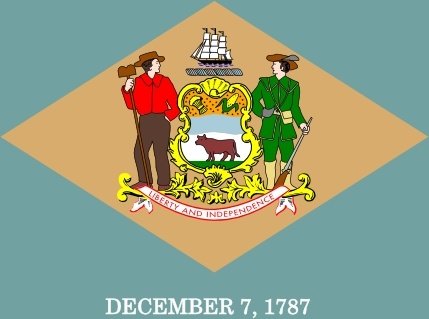 Us Delaware Flag clip art 