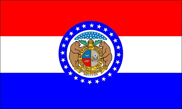 Us Missouri Flag clip art 