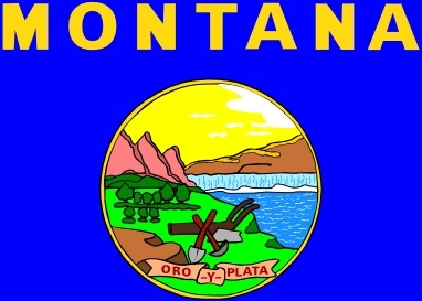 Us Montana Flag clip art 