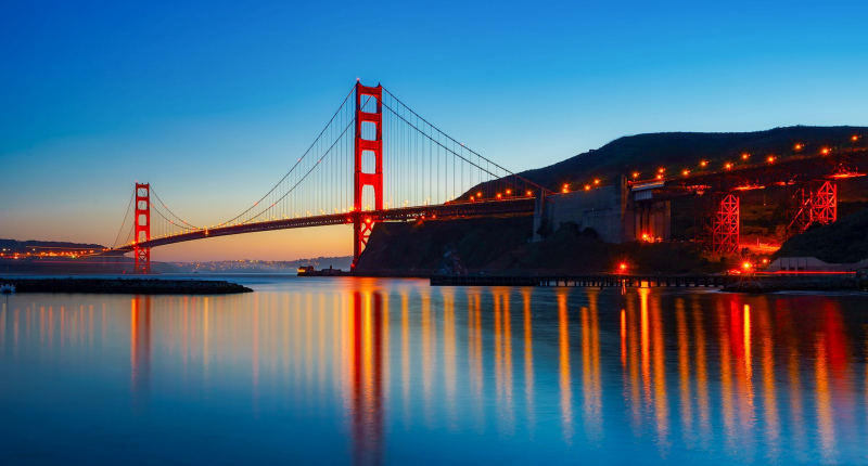 usa landscape picture elegant contrast Golden Gate Bridge
