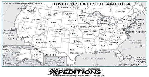 USA map