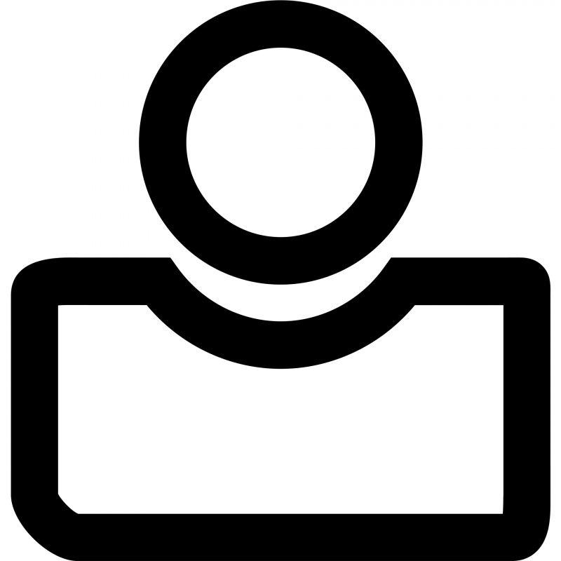 user profile sign icon flat black white contrast geometric sketch