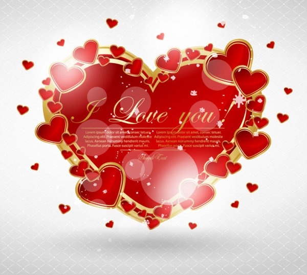 valentine39s day greeting card 03 vector