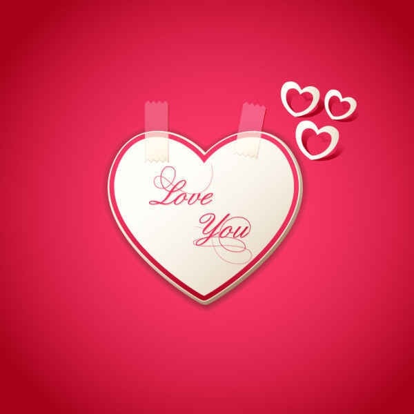 Valentine’s Day heart card