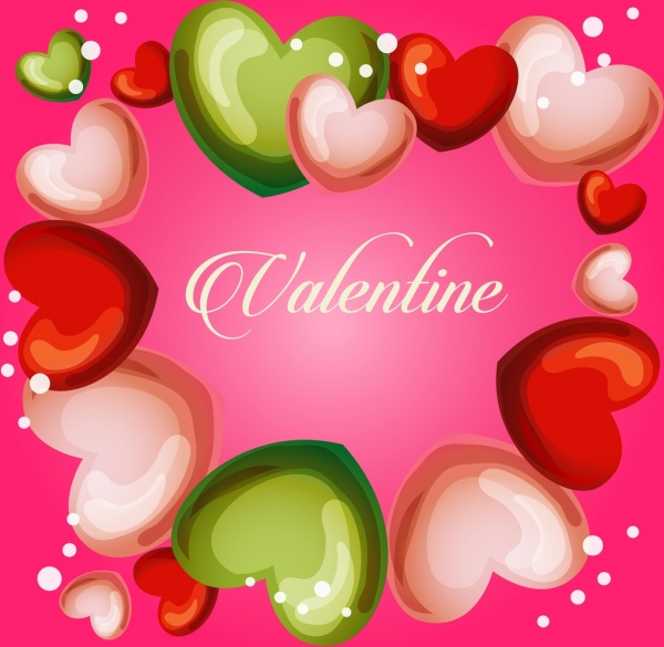 valentine cute heart frame