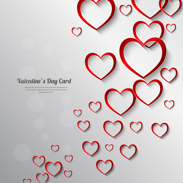 Download Valentine day card decor background Free vector in Adobe ...