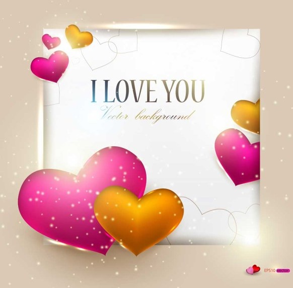valentine day gift cards vector
