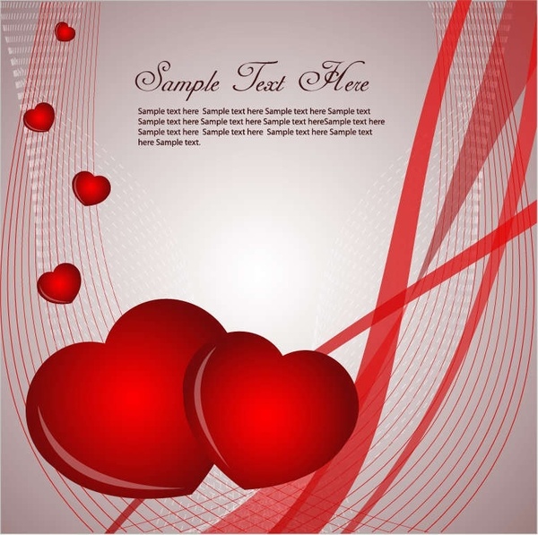 Valentines Card Vector Graphic