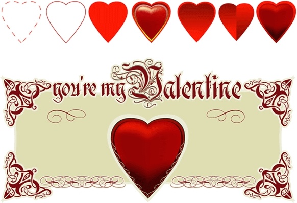 Valentine's heart vector