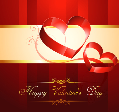 valentines with romantic backgrounds vector 