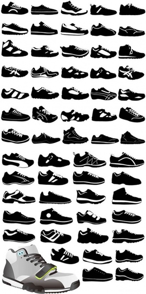 Vector shoes sepatu free vector download (547 Free vector) for ...