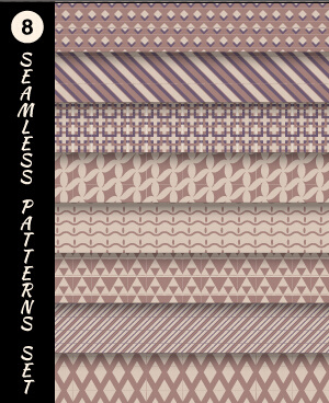 various decorative seamless pattern vector set 