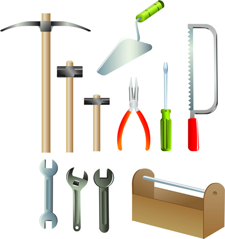 various of life tool vector set