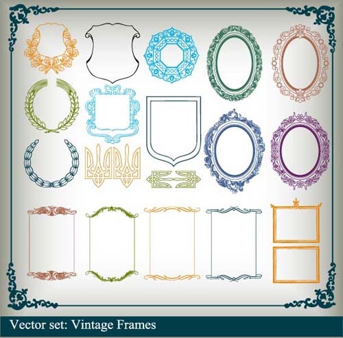 various vector frame set