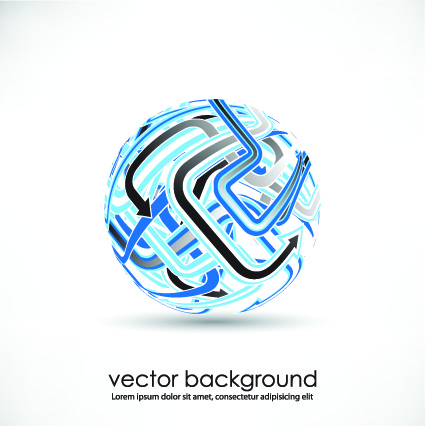 vector 3d business background