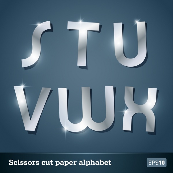 vector alphabet wordart 